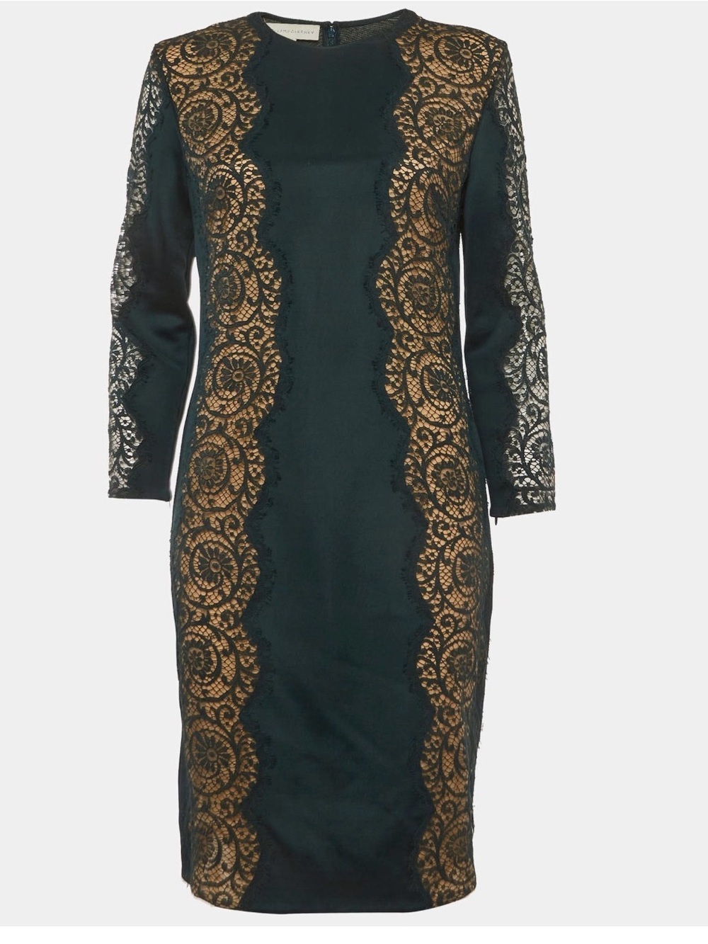 💜 Pamella Roland New Midi Dress Lace trim